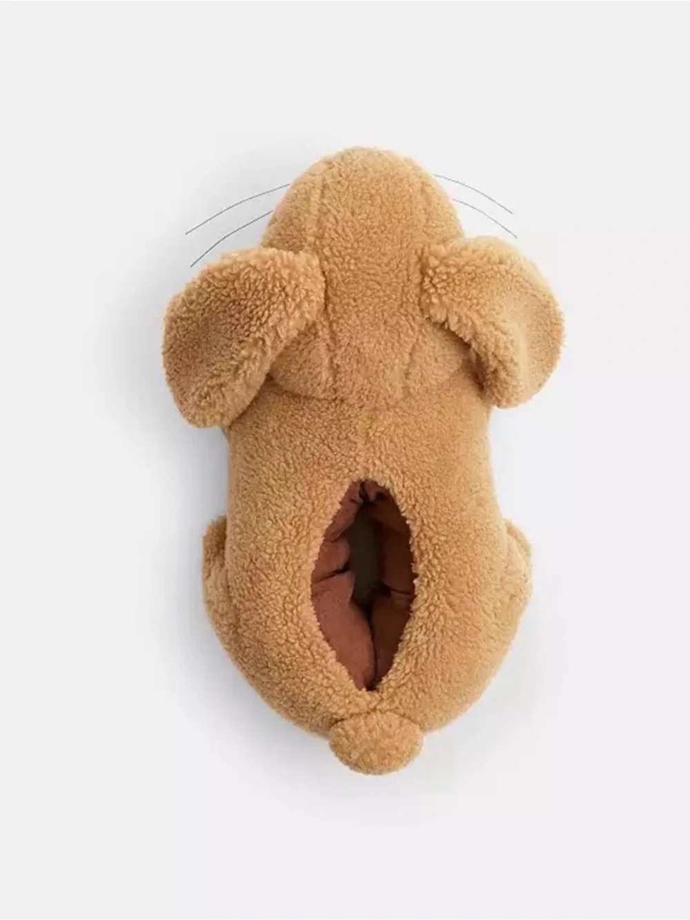 Coach Caramel Plush Bunny Slippers